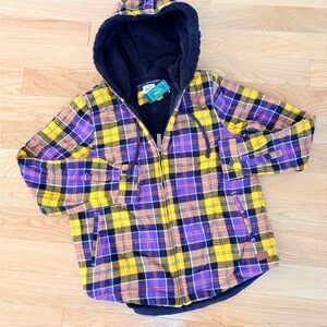 NWT L.L. Bean Women's Scotch Plaid Sherpa Lined Hoodie | Sz Small